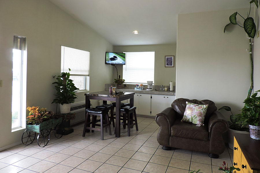 lobby area seating and coffee